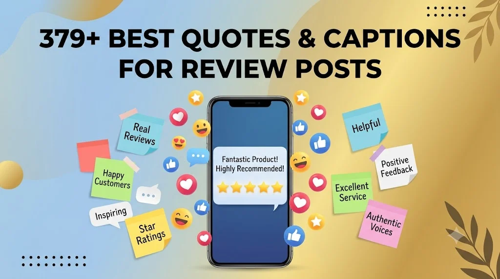 379+ Best Quotes & Captions For Review Posts