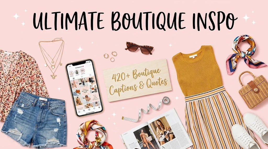 420+ Boutique Captions & Quotes