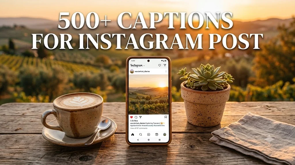 500+ Captions For Instagram Post
