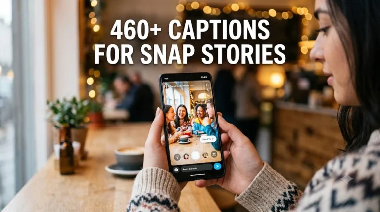 460+ Captions For Snap Stories