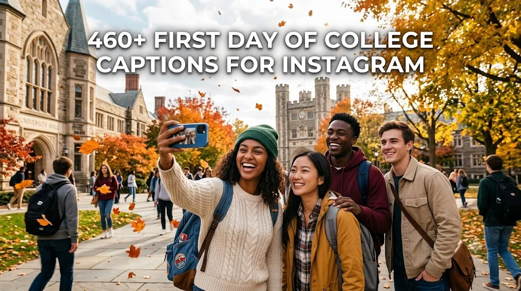 460+ First Day of College Captions For Instagram