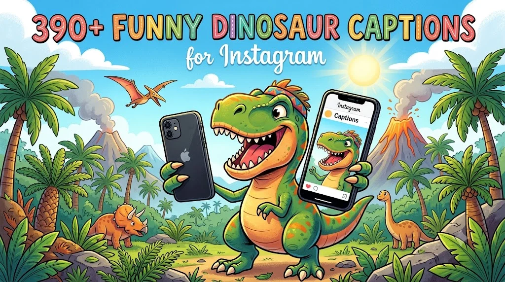 390+ Funny Dinosaur Captions For Instagram