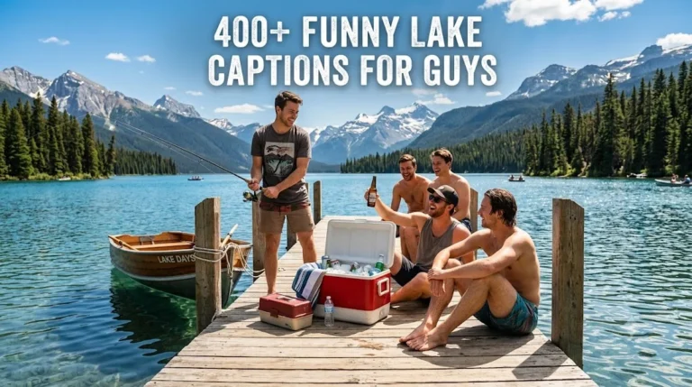 400+ Funny Lake Captions For Guys