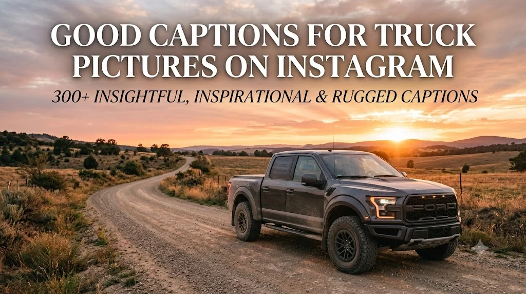 300+ Good Captions For Truck Pictures On Instagram
