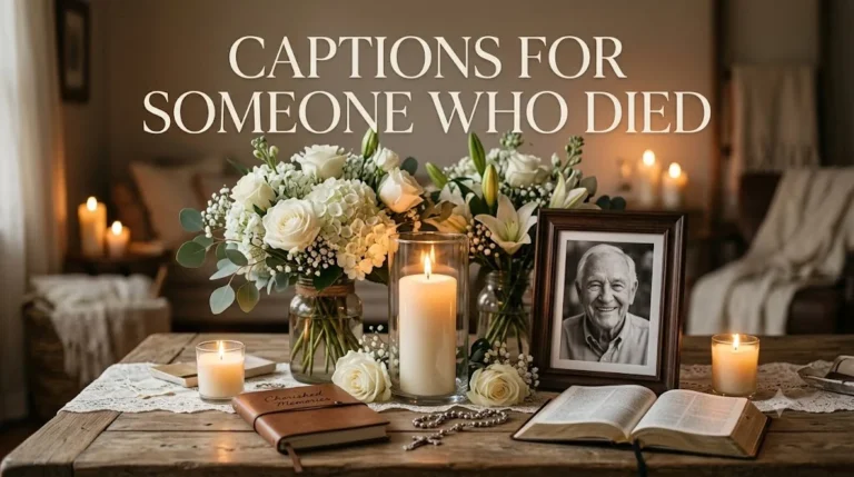 480+ Heartfelt Captions For Someone Who Died