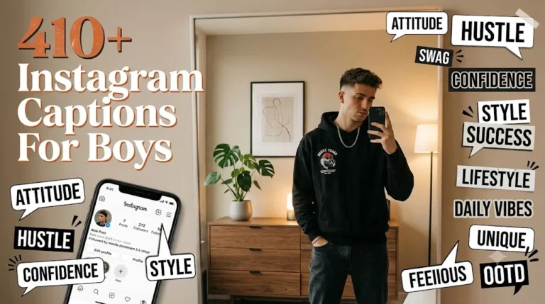 410+ Instagram Captions For Boys