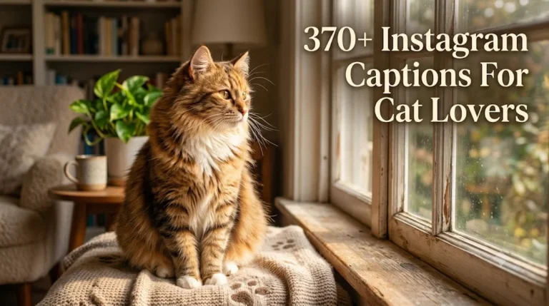370+ Instagram Captions For Cat Lovers