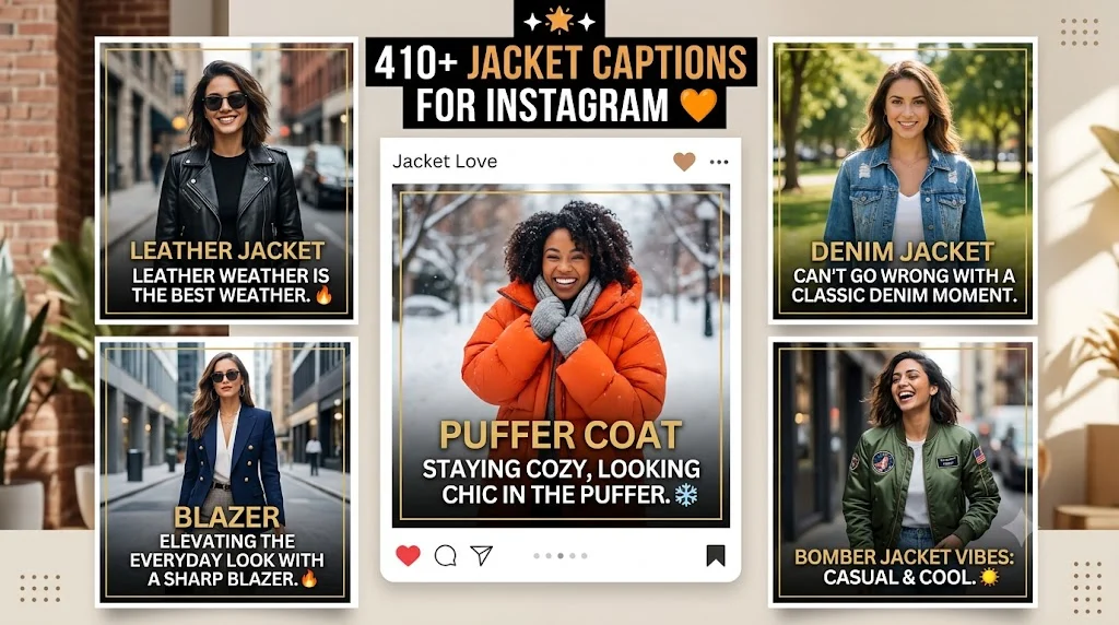 410+ Jacket Captions For Instagram