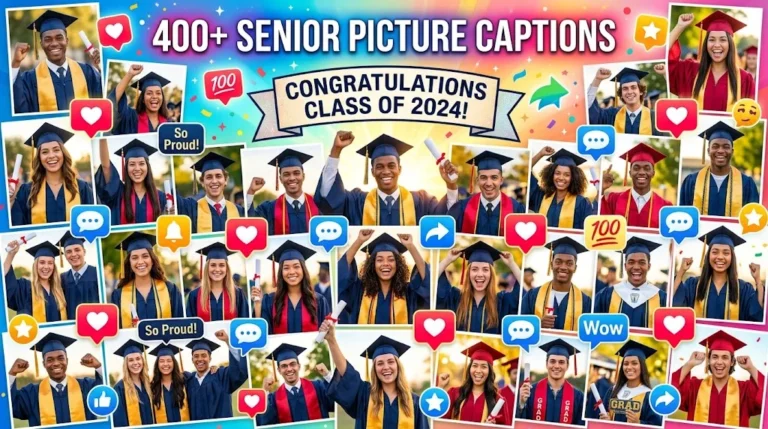 400+ Senior Picture Captions